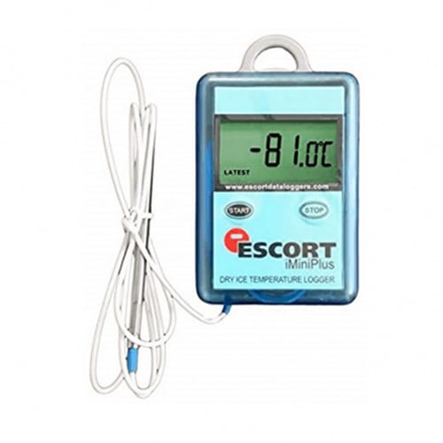 Dry ice temp logger